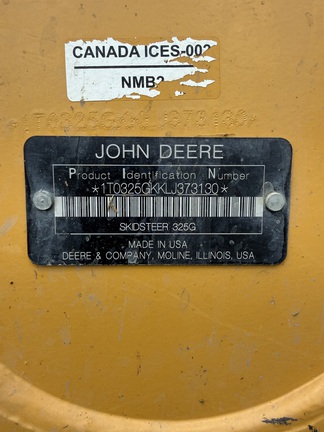 2020 John Deere 325G Compact Track Loader