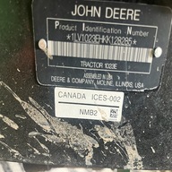 2019 John Deere 1023E Tractor Compact