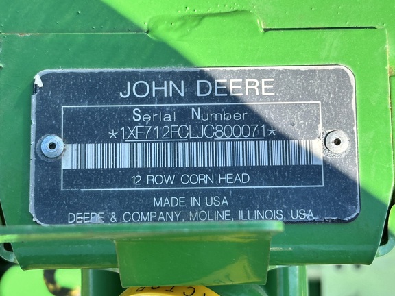 2018 John Deere 712FC Header Corn Head