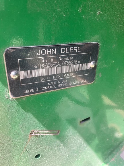 2013 John Deere 635FD Header Combine