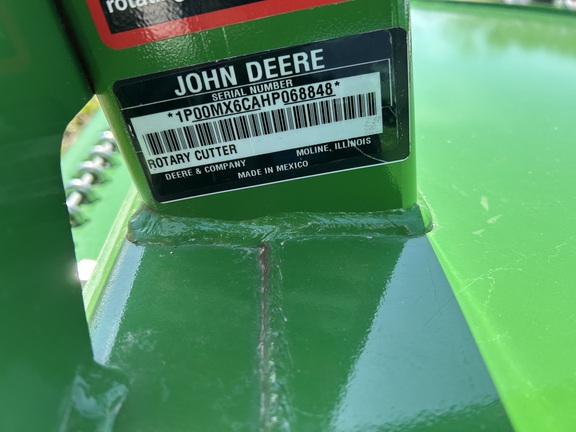 2017 John Deere MX6 Mower/Rotary Cutter