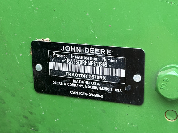 2021 John Deere 9570RX Tractor Rubber Track