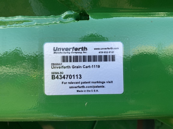 2023 Unverferth 1119 Grain Cart