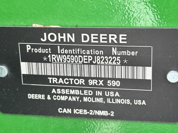 2023 John Deere 9RX 590 Tractor Rubber Track