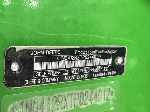 2024 John Deere 412R Sprayer/High Clearance