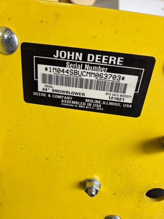 2021 John Deere 44sb Snow Blower