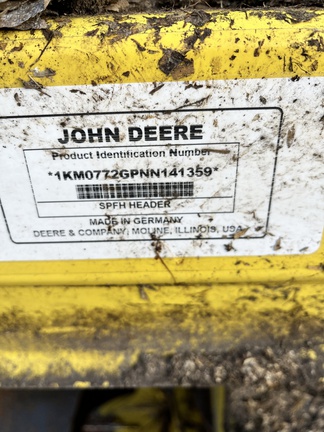 2022 John Deere 772 Header Forage