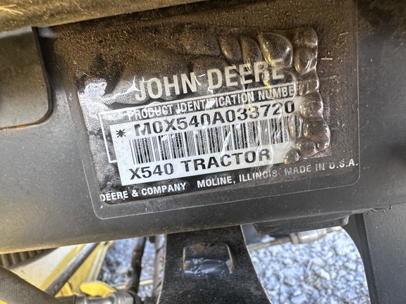 2008 John Deere X540 Garden Tractor