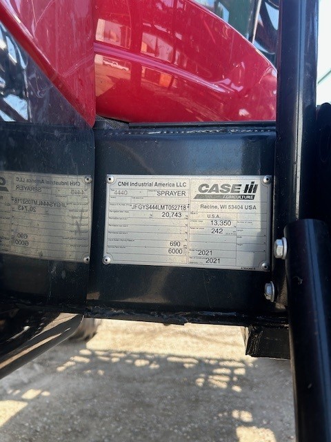 2021 Case IH Patriot 4440 Sprayer/High Clearance