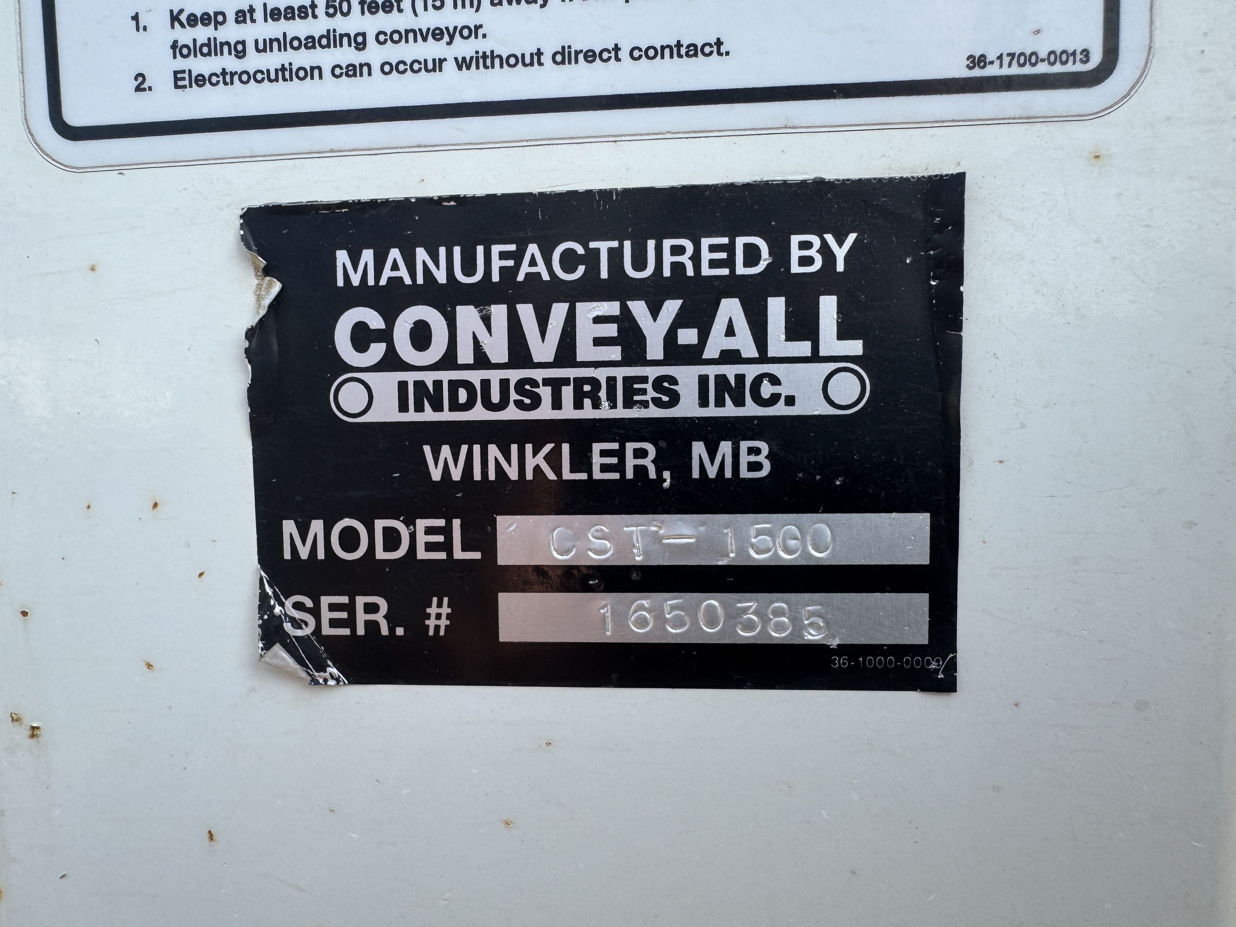 2017 Convey-All CST-1500 Seed Tender