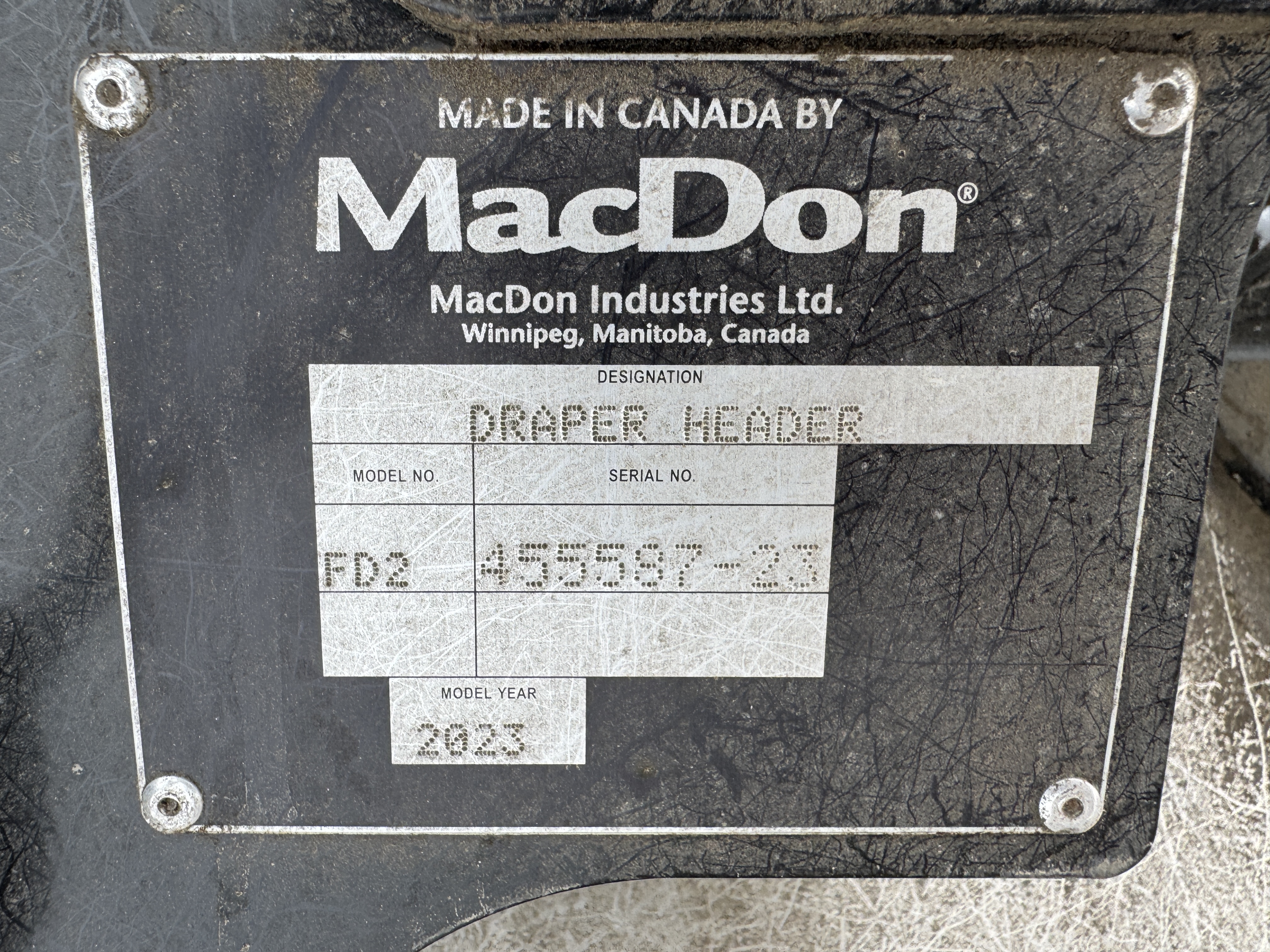 2023 MacDon FD240 Header Combine