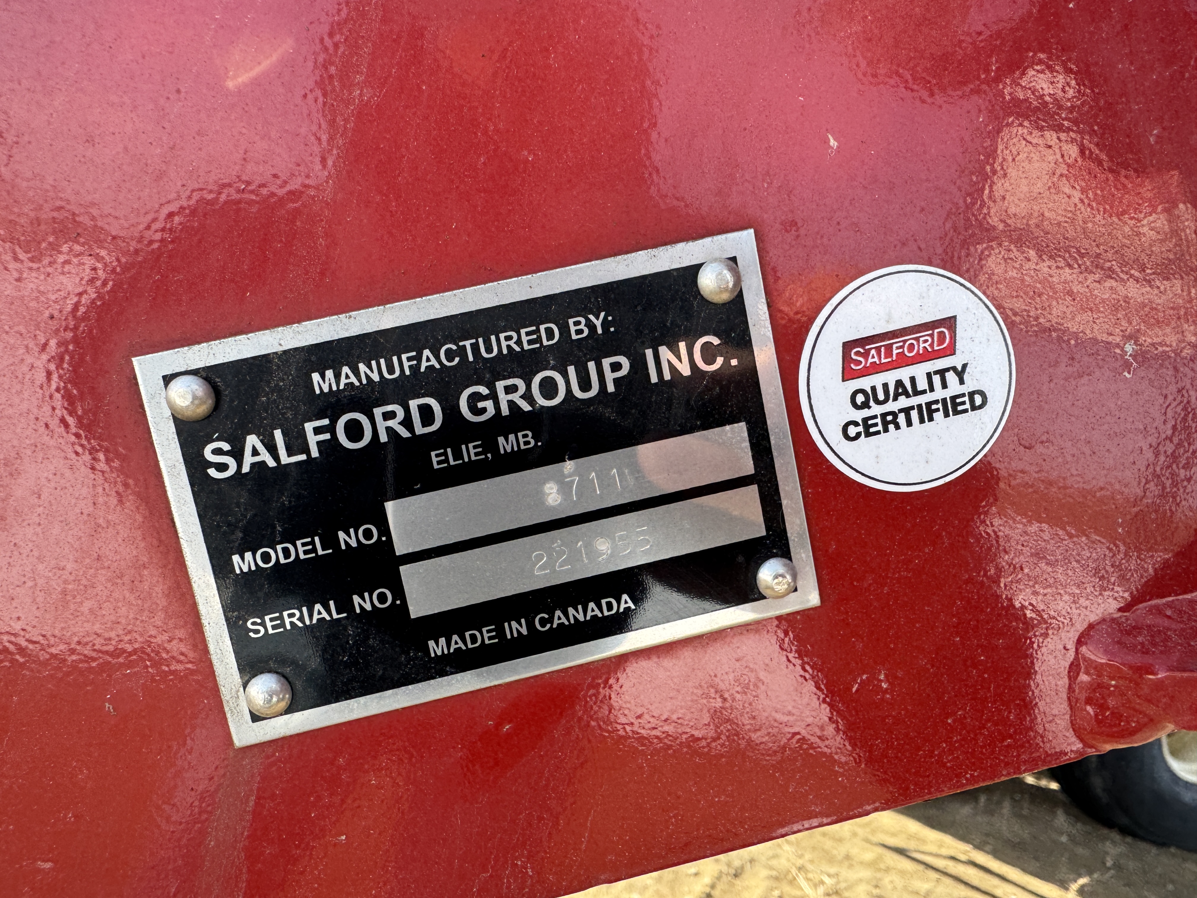 2022 Salford VALMAR 8711 Fertilizer Spreader