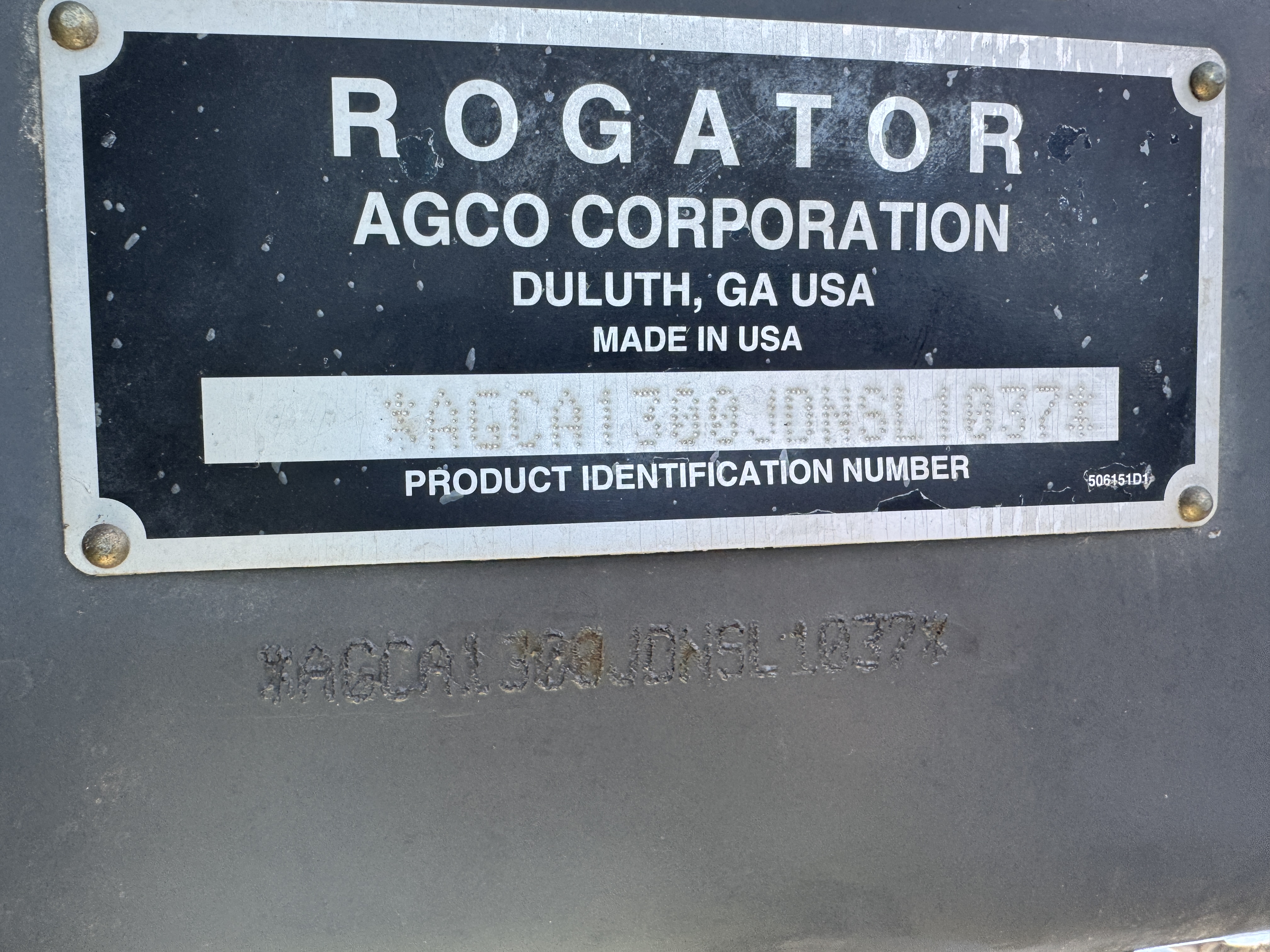 2013 RoGator RG1300 Sprayer/High Clearance