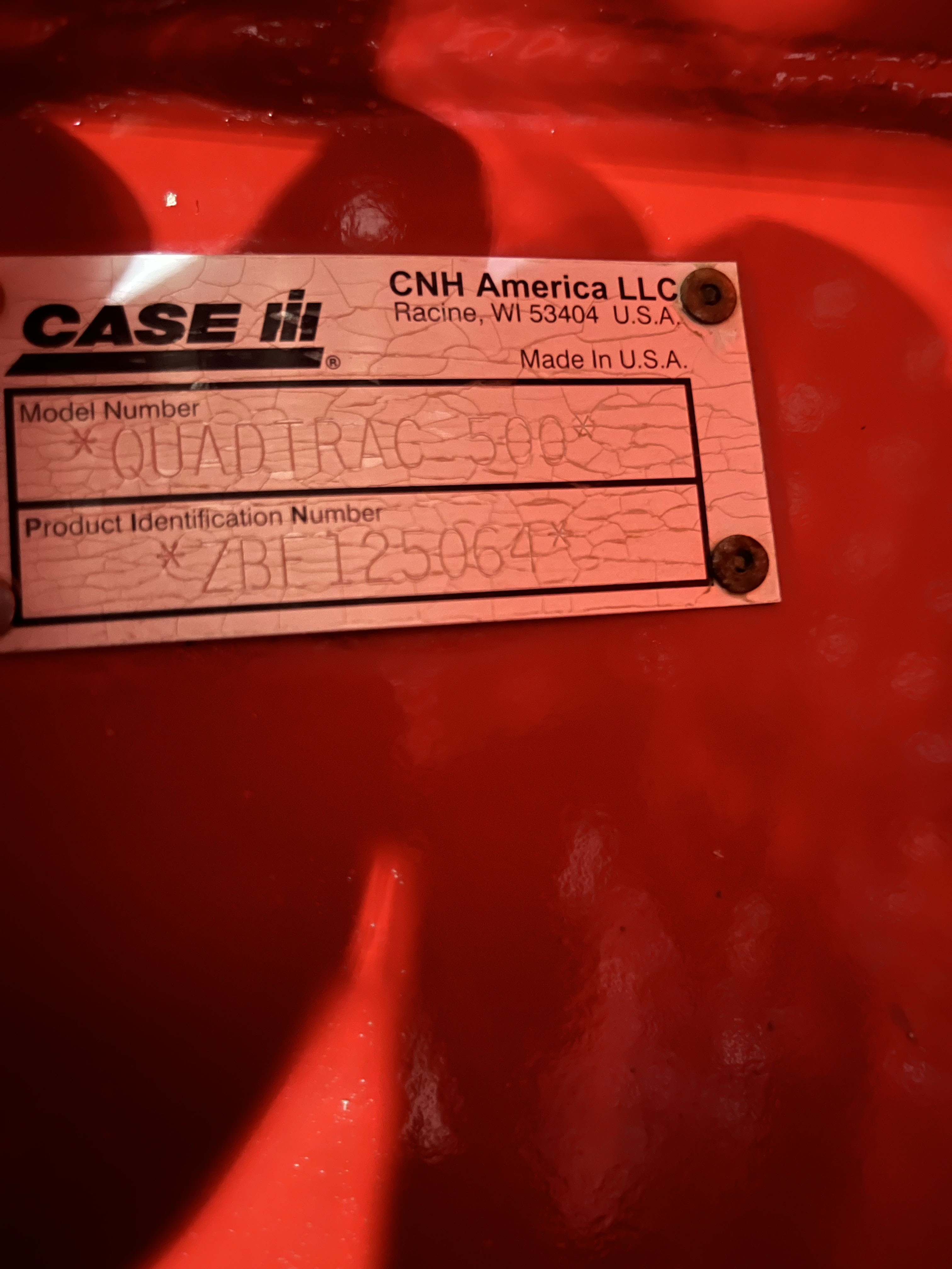 2011 Case IH Steiger 500 Quadtrac Tractor