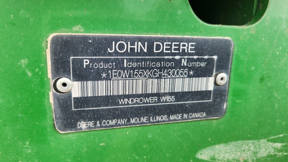 2016 John Deere W155 Windrower