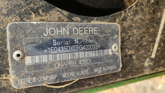 2016 John Deere W155 Windrower