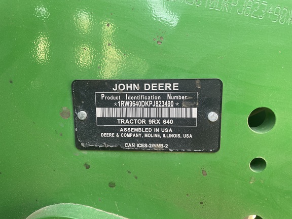 2023 John Deere 9RX 640 Tractor Rubber Track