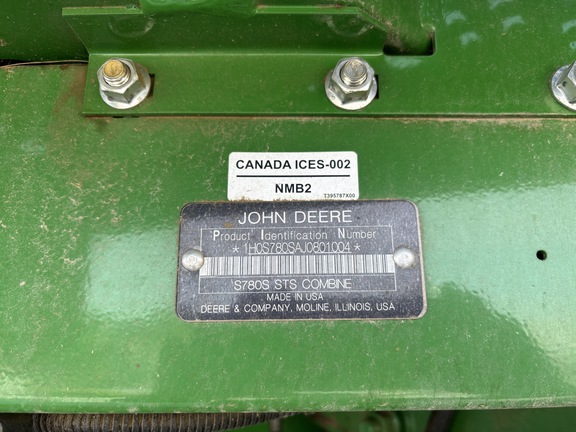 2018 John Deere S780 Combine