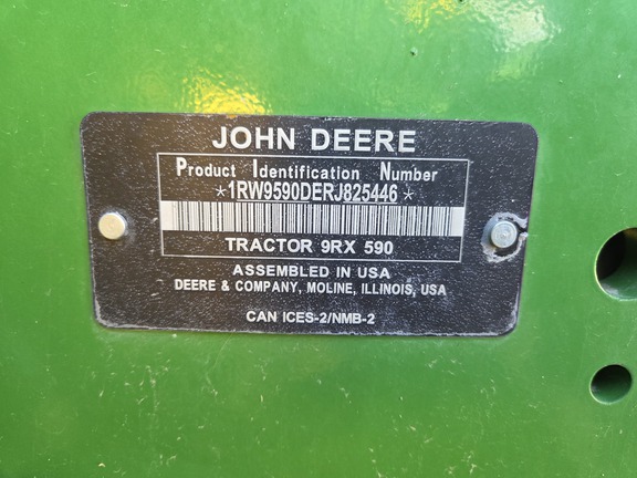 2024 John Deere 9RX 590 Tractor Rubber Track