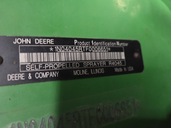 2015 John Deere R4045 Sprayer/High Clearance