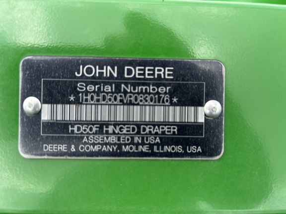 2024 John Deere HD50F Header Combine