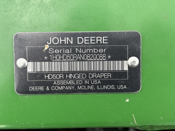 2022 John Deere HD50R Header Combine