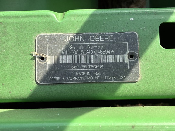 2012 John Deere 615P Header Combine