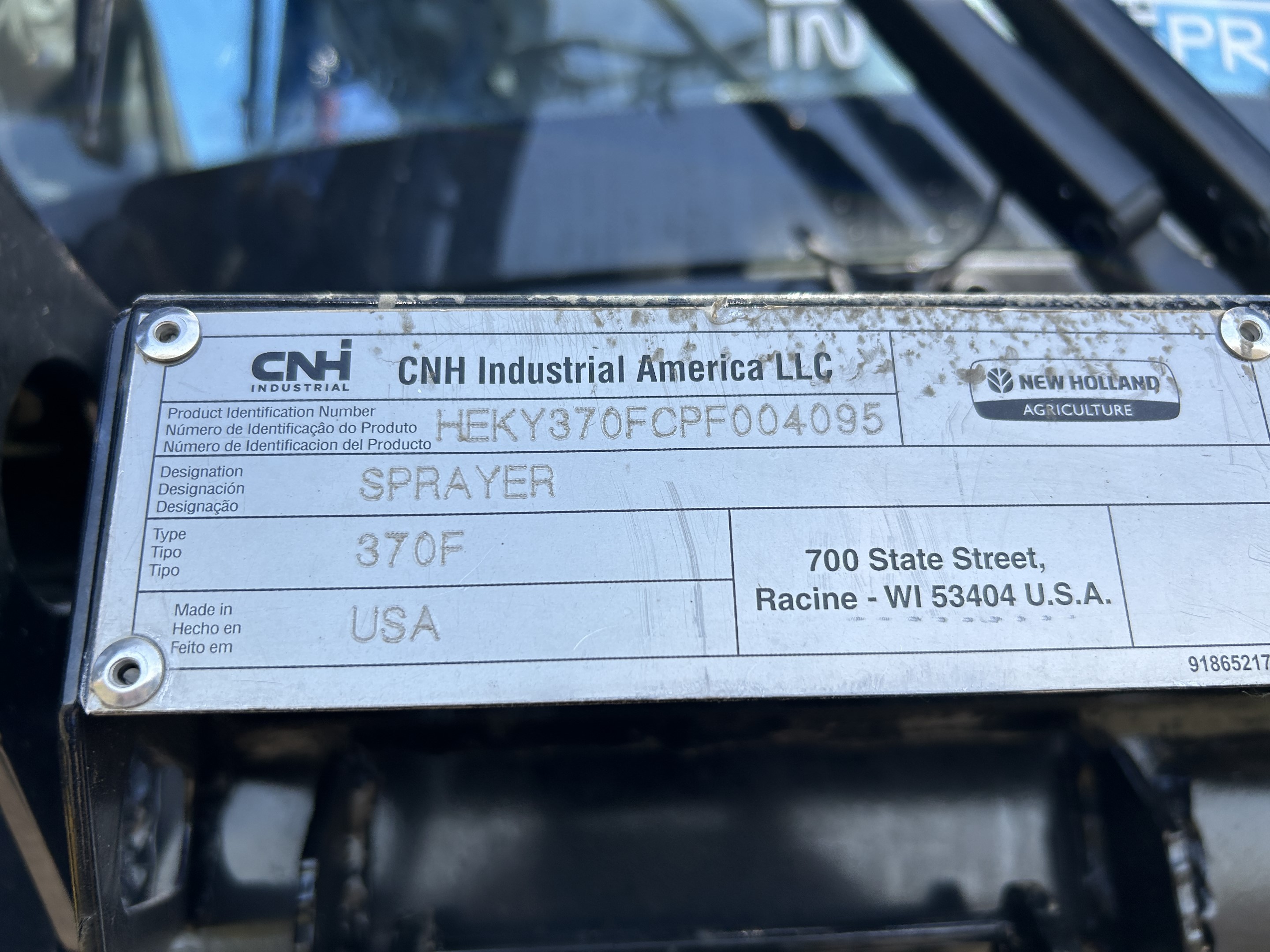 2023 New Holland SP.370F Sprayer/High Clearance