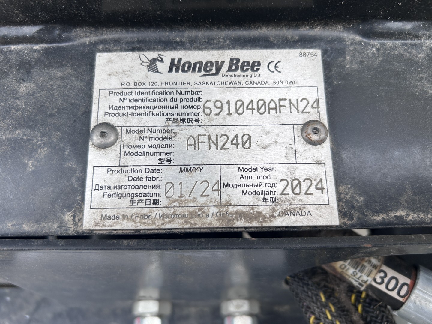 2024 Honey Bee AFN240 Header Draper Flex