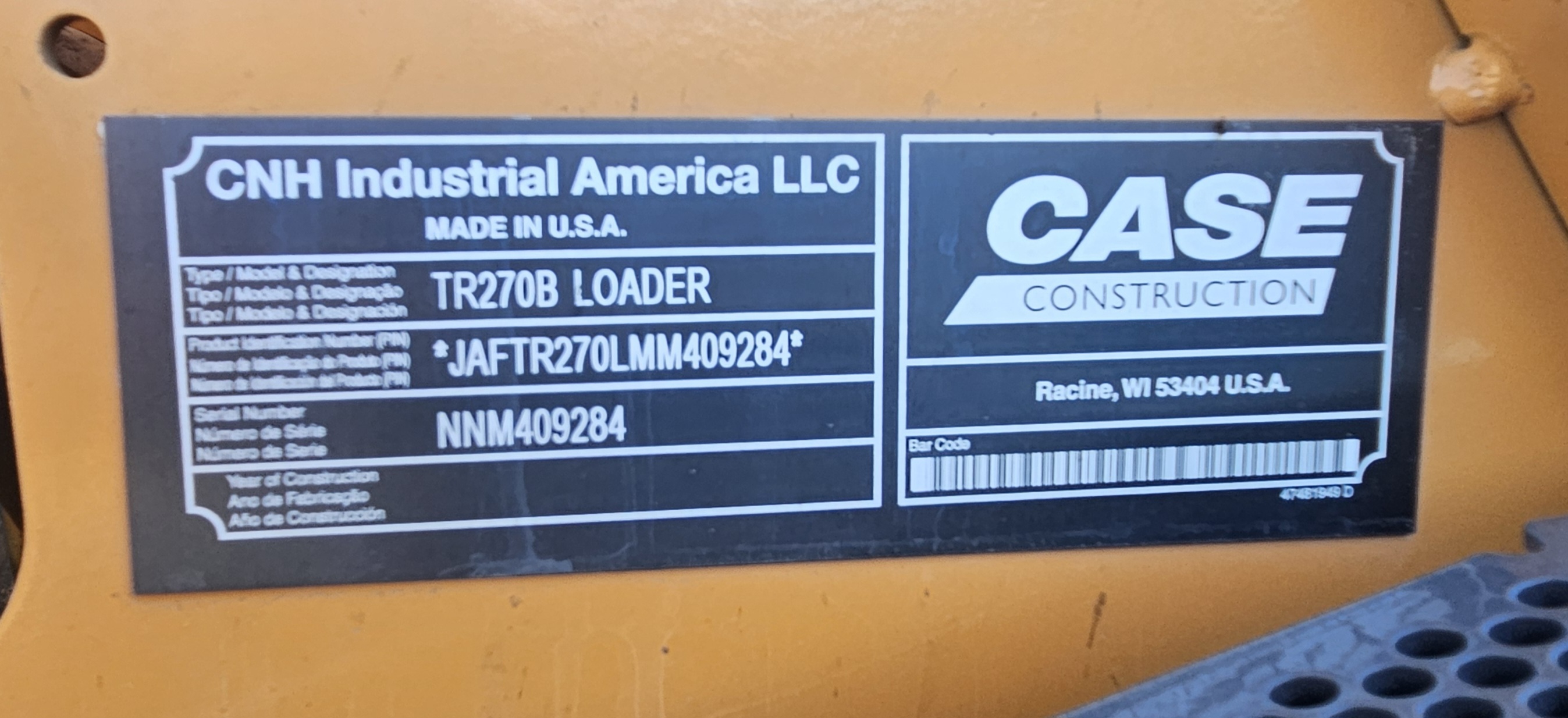 2022 Case TR270B Skid Steer Loader