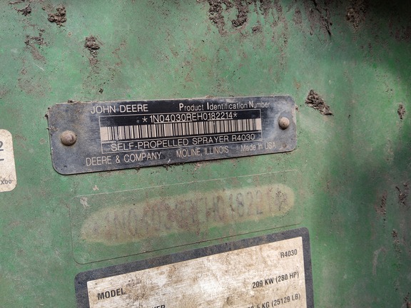 2018 John Deere R4030 Sprayer/High Clearance