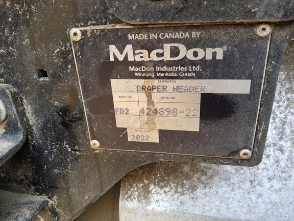 2022 MacDon FD240 Header Combine