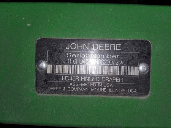2022 John Deere HD45R Header Combine