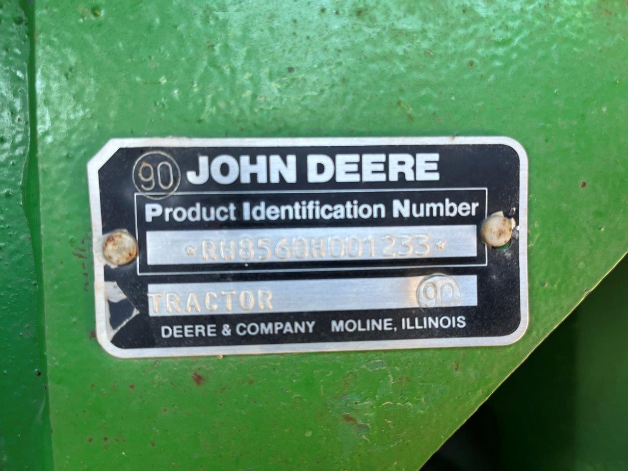 1990 John Deere 8560 Tractor