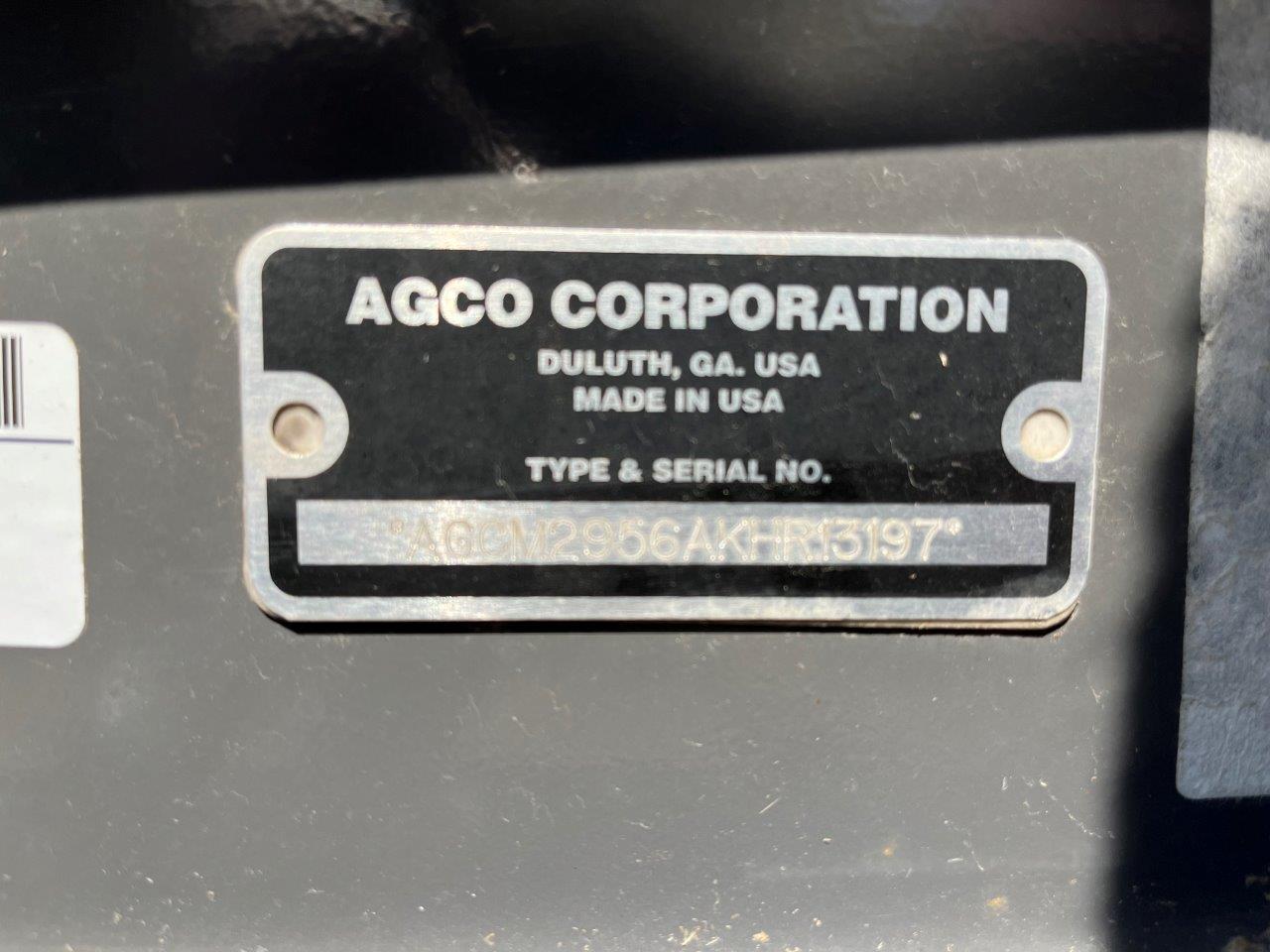 2019 Massey Ferguson 2956A Baler/Round