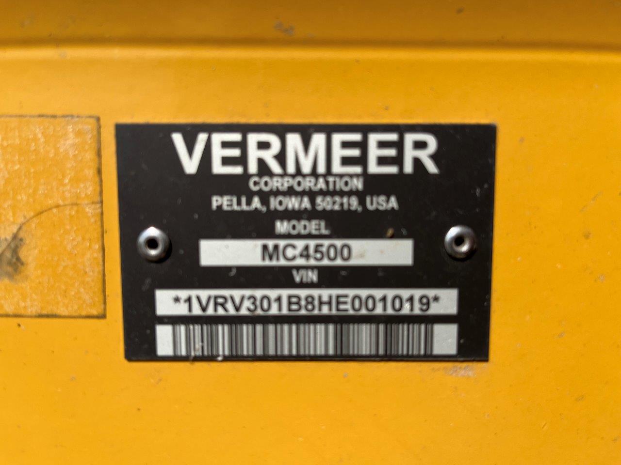 2017 Vermeer MC4500 - 15' Mower Conditioner/Disc