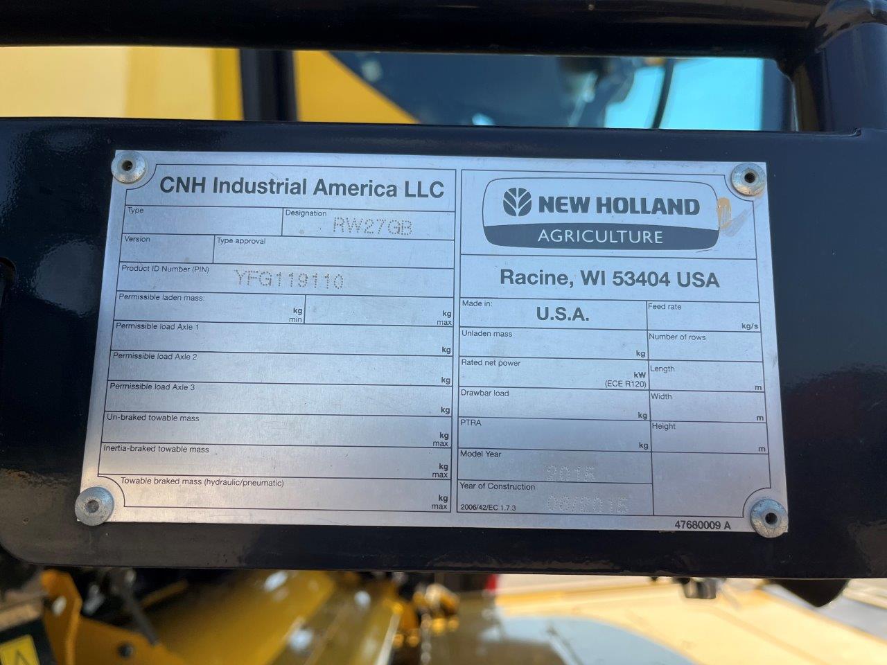 2015 New Holland CR9.90 Combine