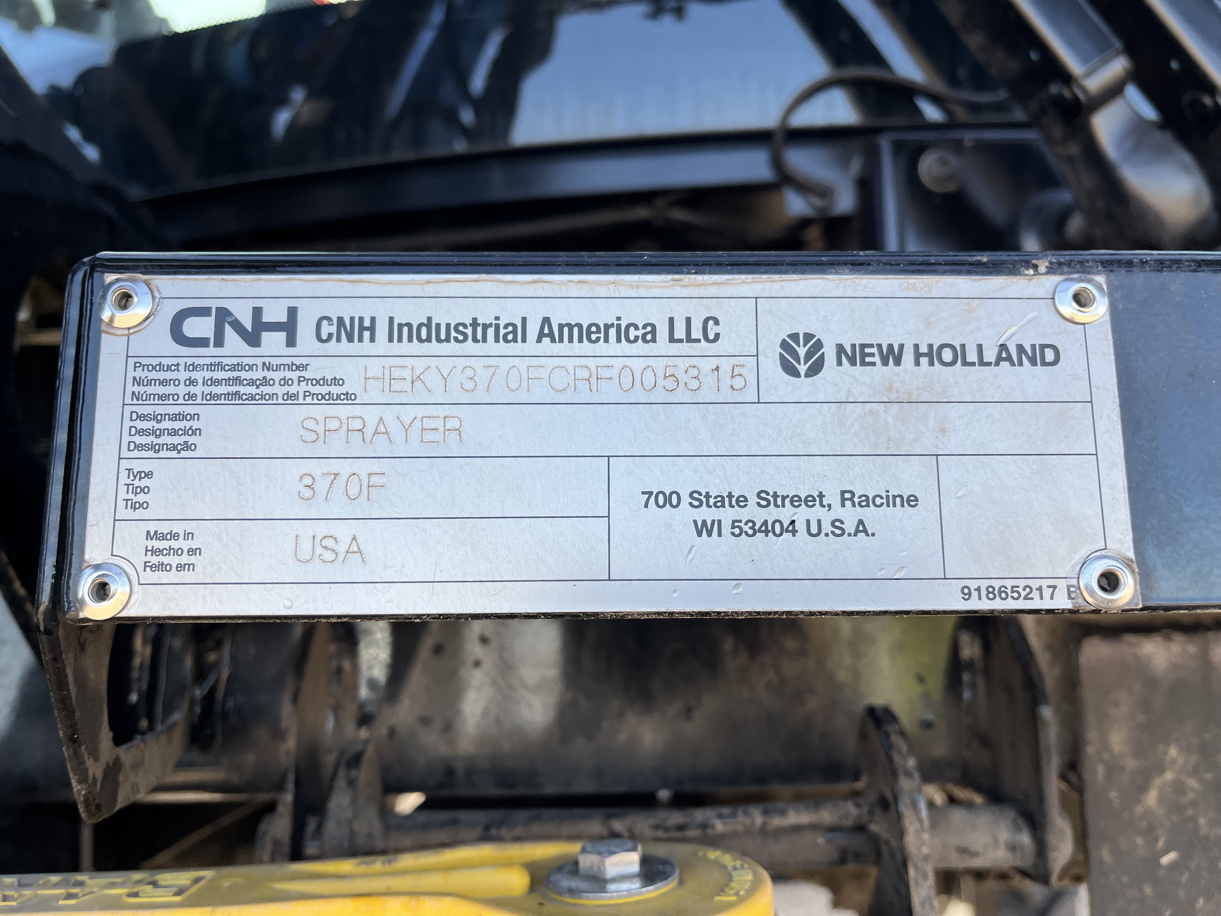2024 New Holland SP.370F Sprayer/High Clearance