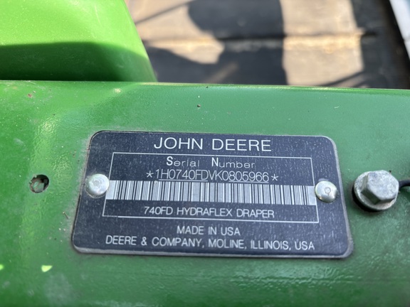 2019 John Deere 740FD Header Combine