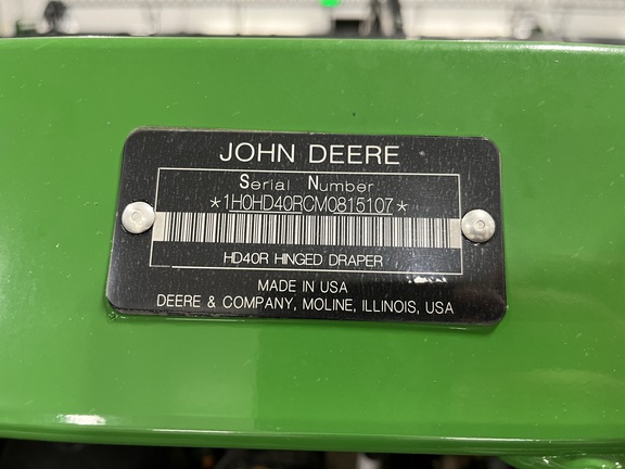 2021 John Deere HD40R Header Combine