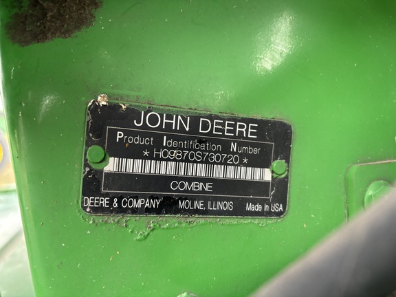 2009 John Deere 9870 STS Combine