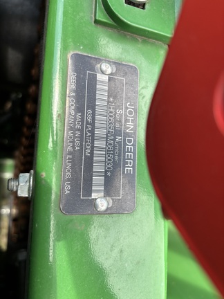 2021 John Deere 635F Header Combine