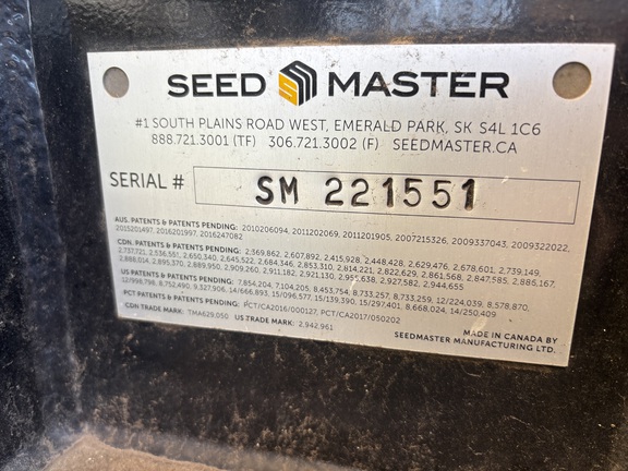 2022 Seed Master Ultra SR 6015 Air Seeder