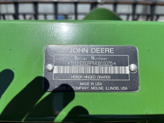2021 John Deere HD50R Header Combine
