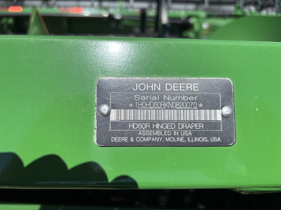 2022 John Deere HD50R Header Combine