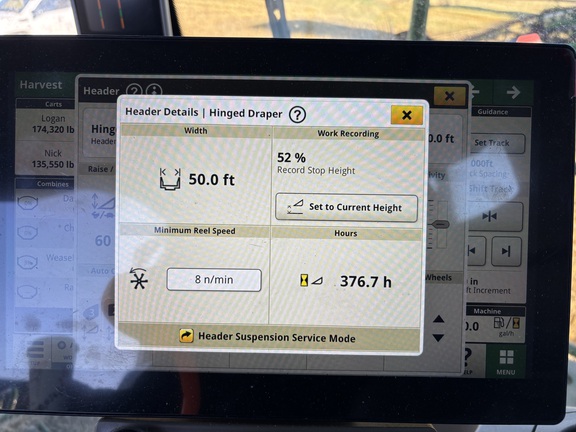 2024 John Deere HD50R Header Combine