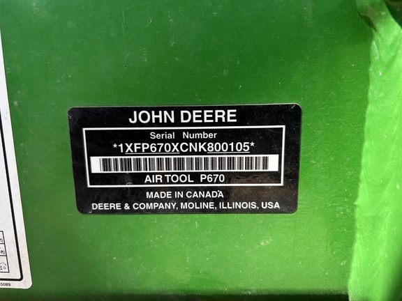 2023 John Deere P670 Air Seeder