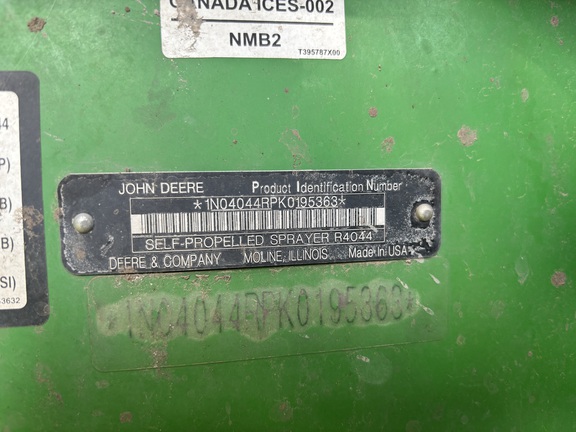 2019 John Deere R4044 Sprayer/High Clearance