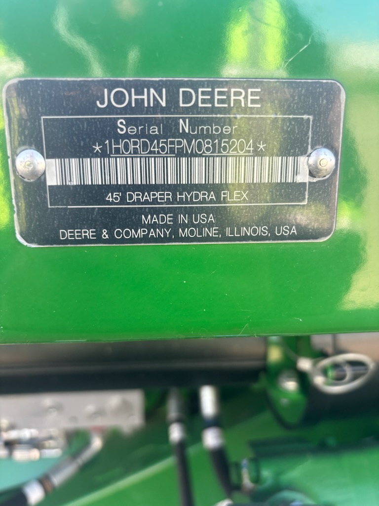 2021 John Deere RD45F Header Draper Flex