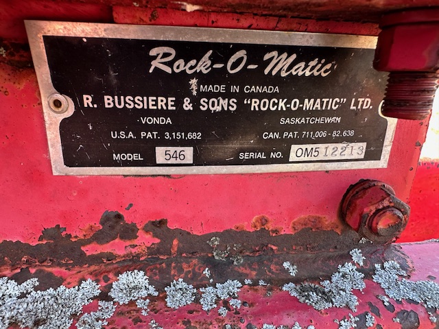 1982 Rock-o-matic 546 Rock Picker